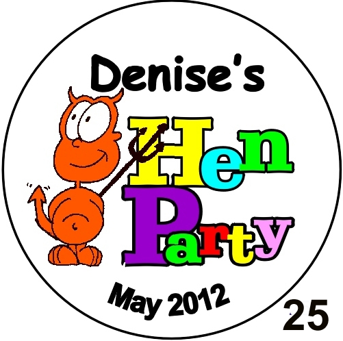 hen night rosette