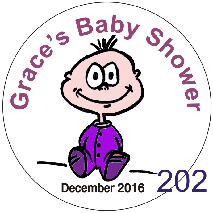 baby shower badges