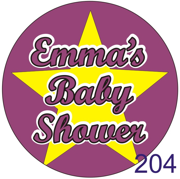 baby shower badges