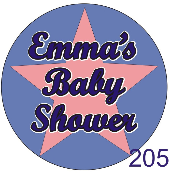 baby shower badges