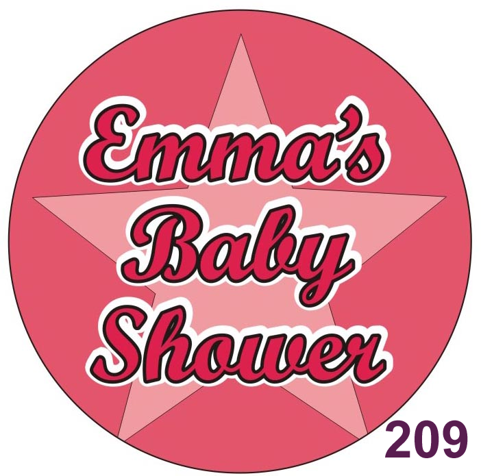 baby shower badge or rosette centre
