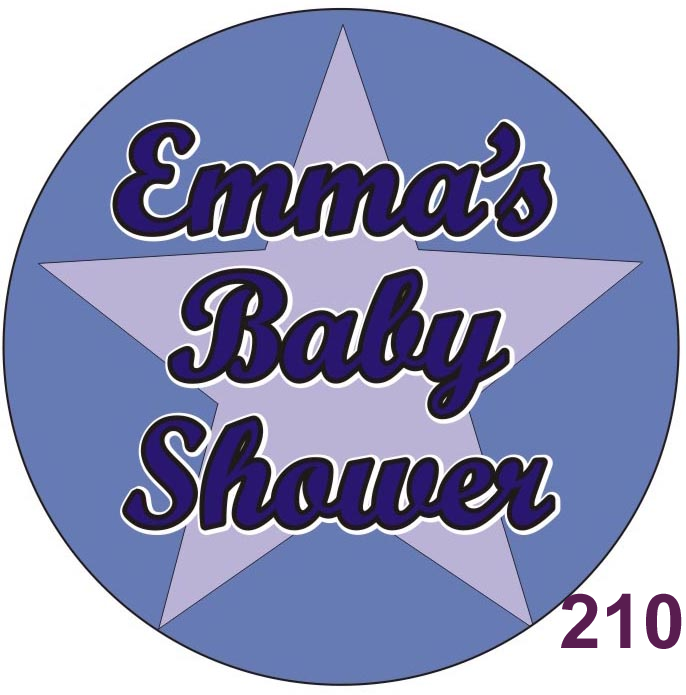 baby shower badge or rosette centre
