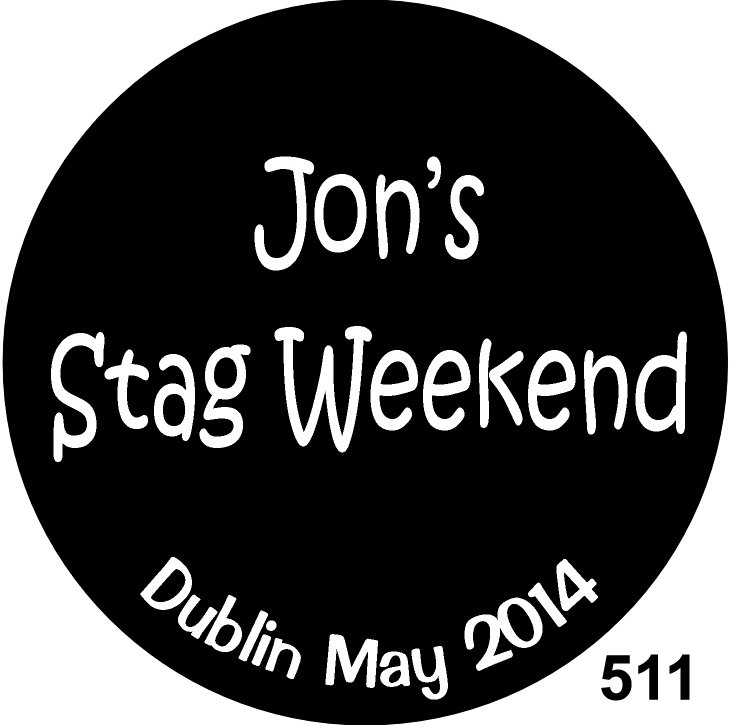 stag night badge