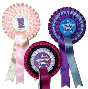 baby shower rosettes