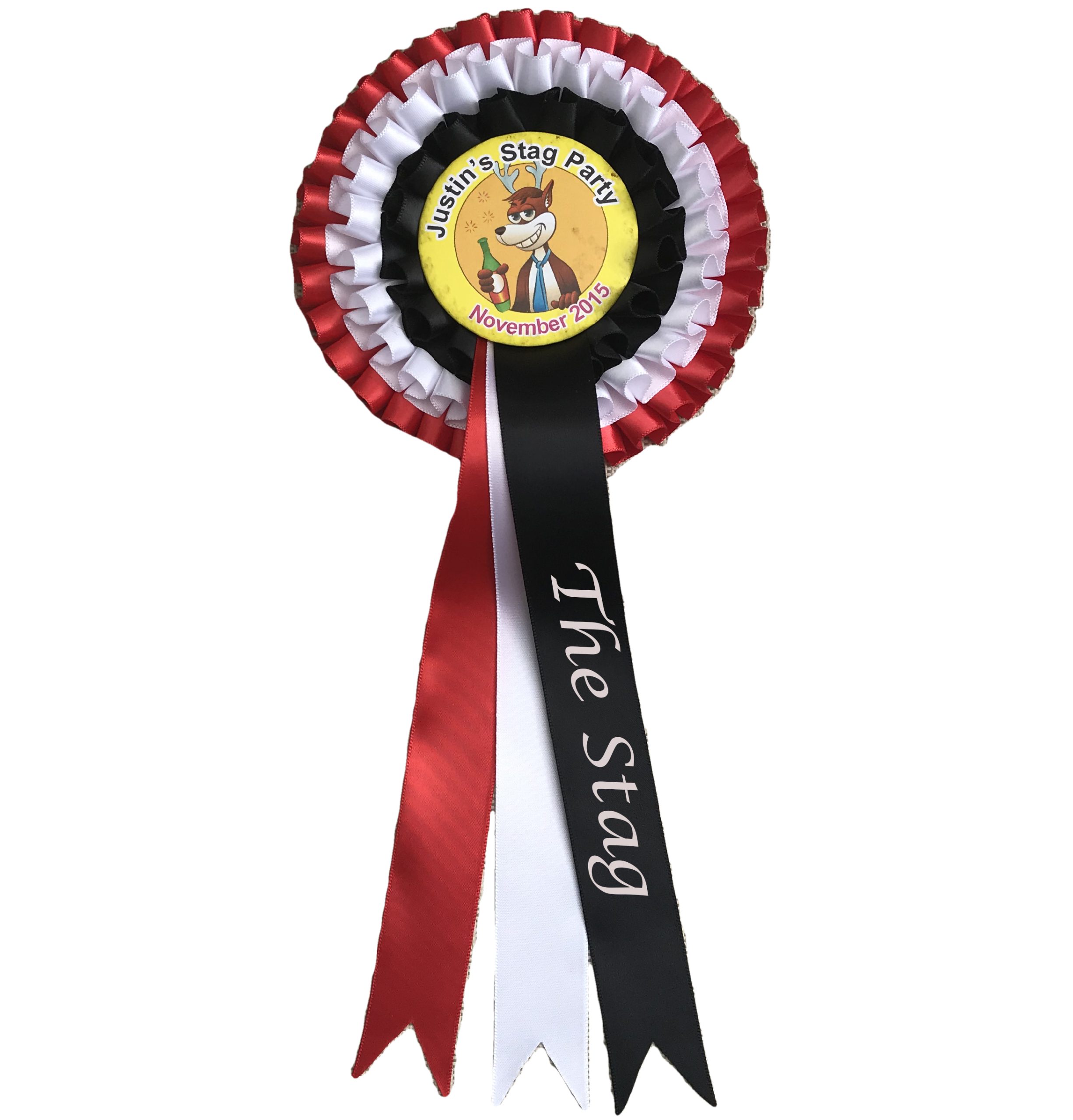 stag night rosette