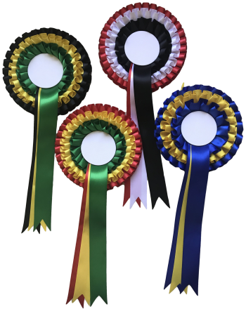 selection of customised rosette ideas