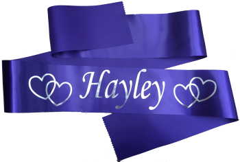 personalised sashes for baby showers, awards, hen nights, birthdays, events and celegrations