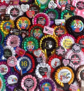 personalised rosettes