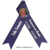 funeral ribbon with photo badge